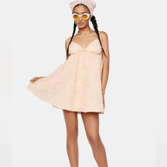 For Love & Lemons Frances Mini Dress NWT - Picture 4 of 11